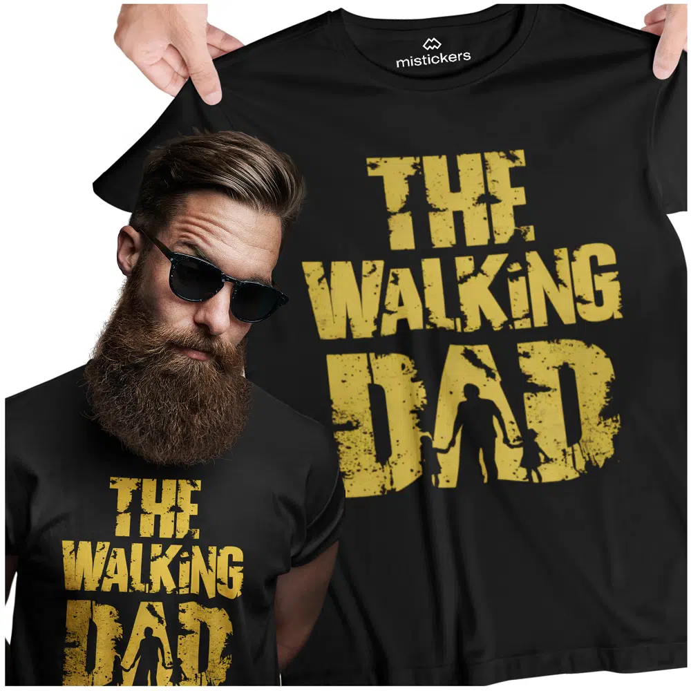 Koszulka the walking dad od 1 do 3 dzieci - zdjęcie 1