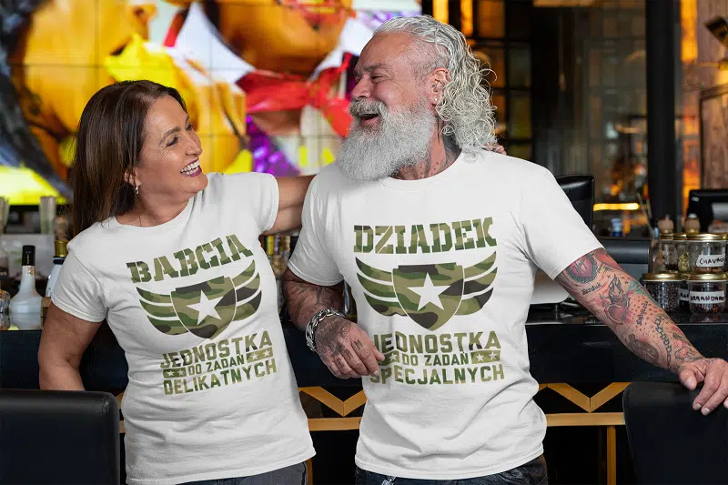 Koszulki dla babci i dziadka na Dzień Babci i Dziadka prezent - zdjęcie 2