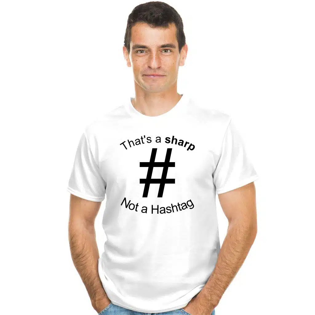 That&#039;s a sharp, not a hashtag koszulka - zdjęcie 2