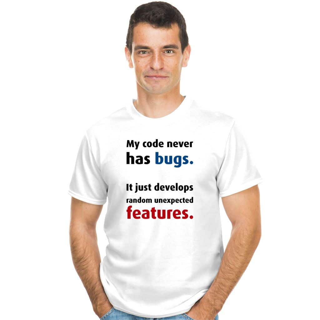 My code never has bugs koszulka - zdjęcie 2