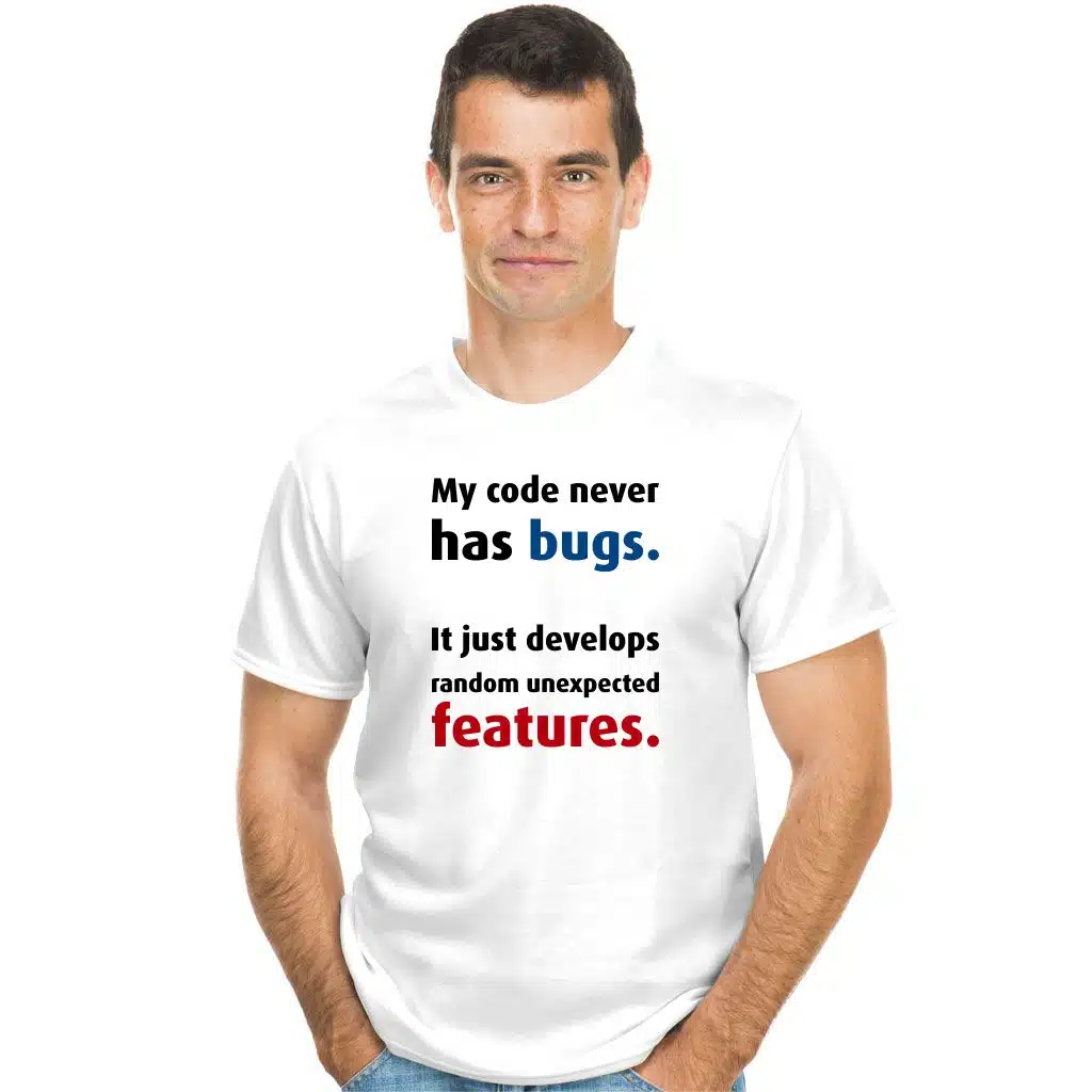 My code never has bugs koszulka - zdjęcie 2