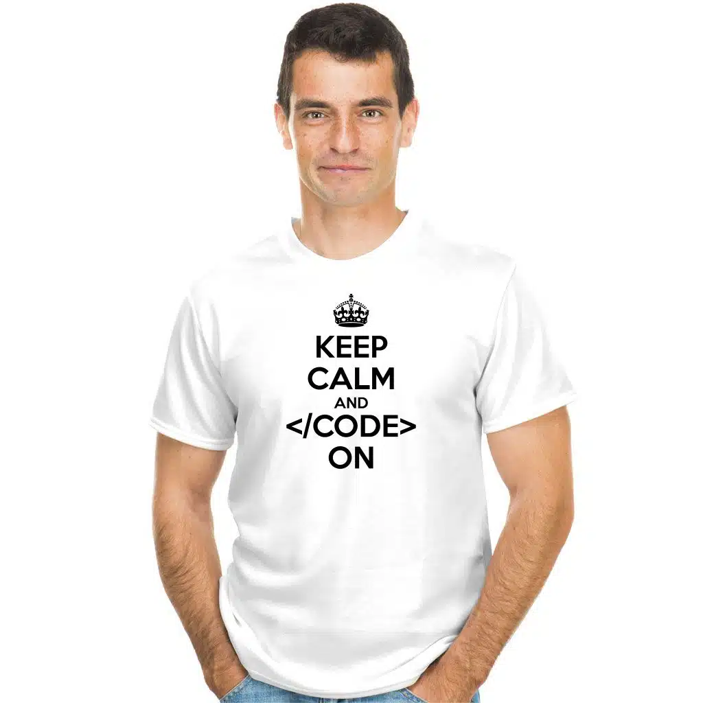 Keep Calm and Code on koszulka - zdjęcie 2