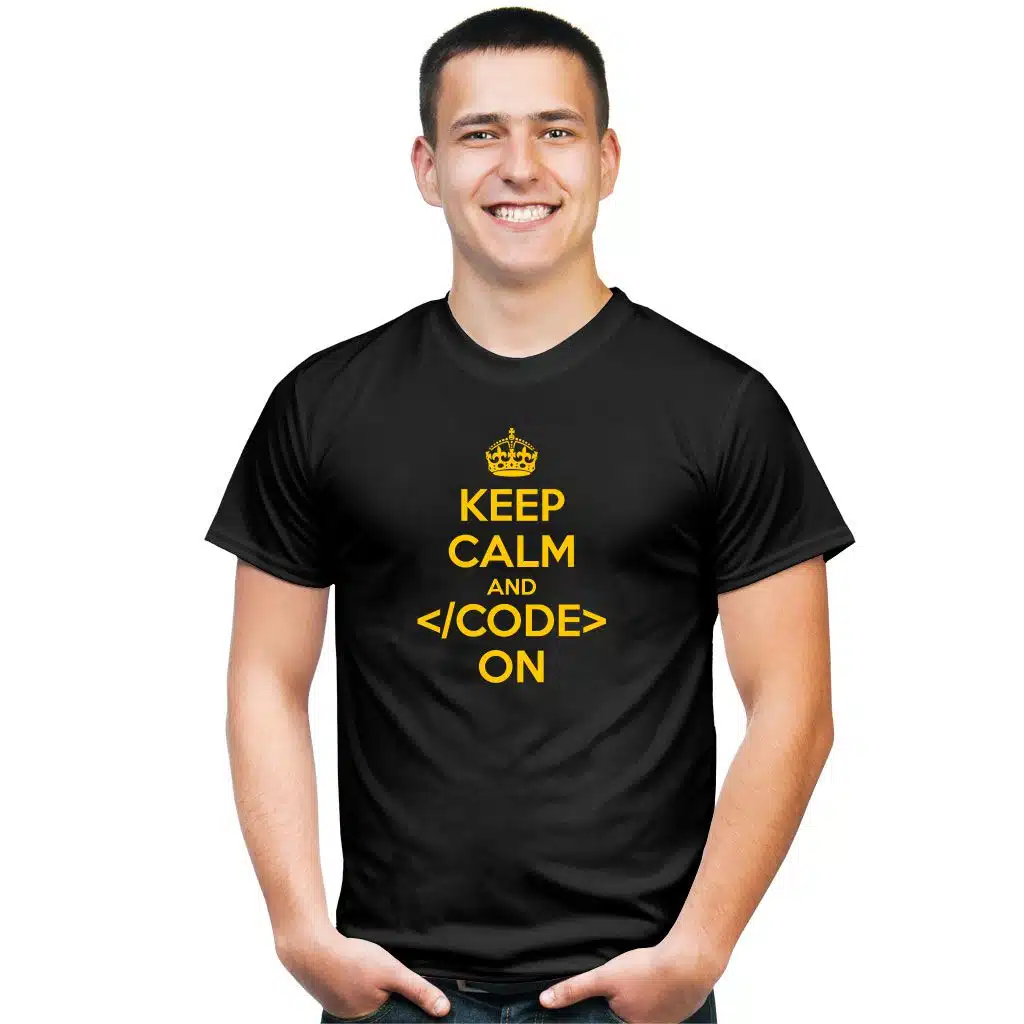 Keep Calm and Code on koszulka - zdjęcie 1