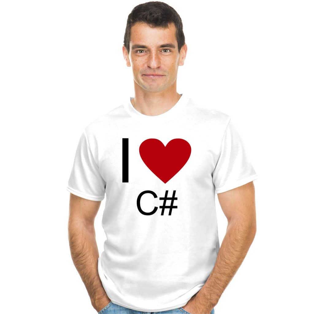 I love C# koszulka - zdjęcie 2