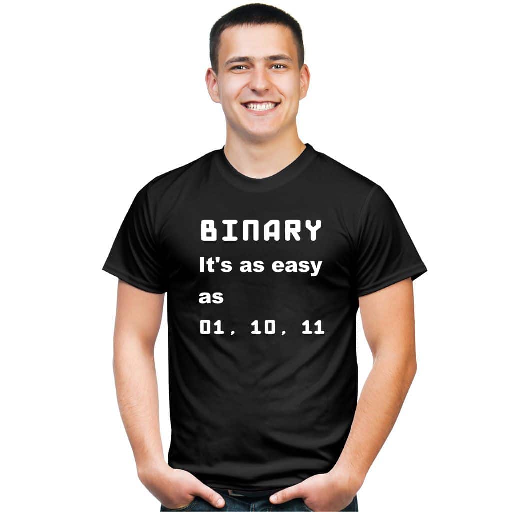 BINARY, it&#039;s easy koszulka - zdjęcie 1