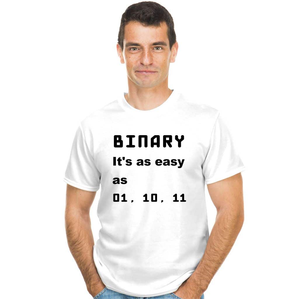 BINARY, it&#039;s easy koszulka - zdjęcie 2