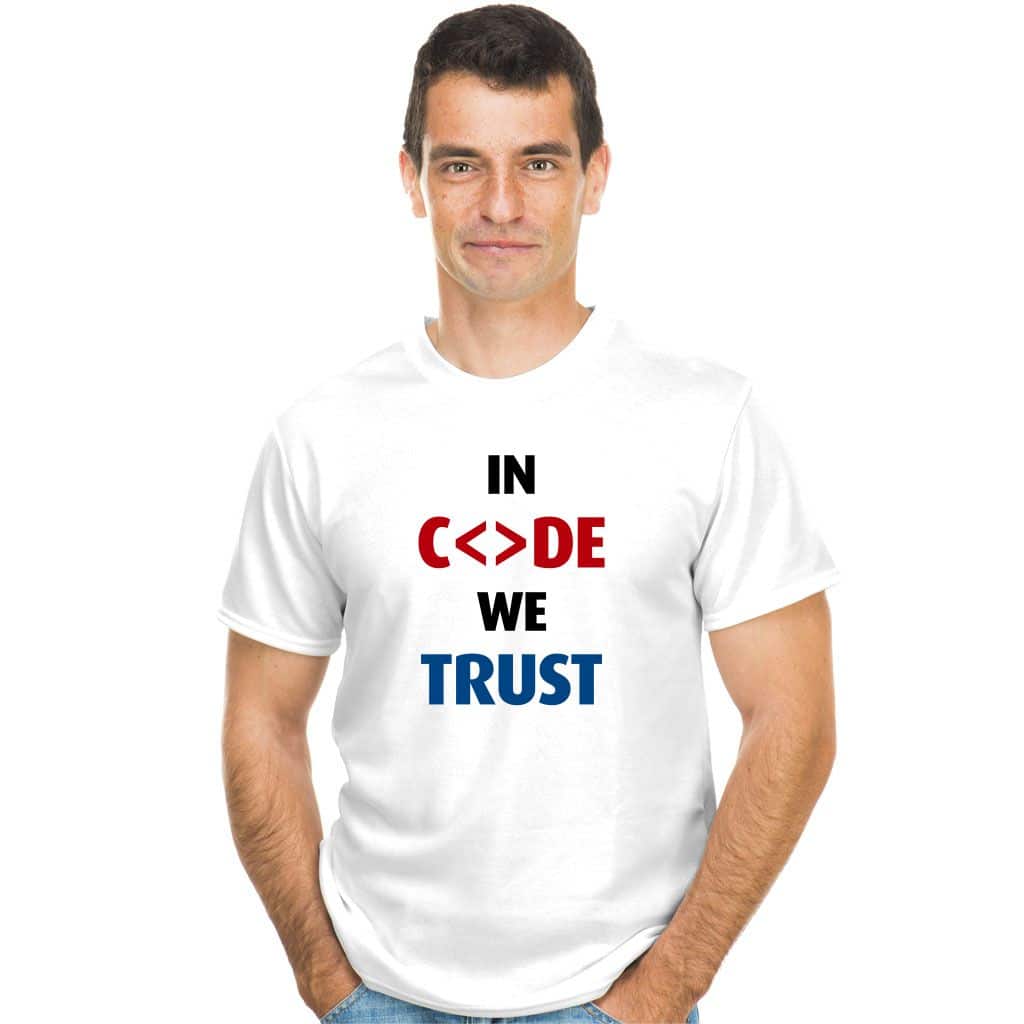 In code we trust koszulka - zdjęcie 2