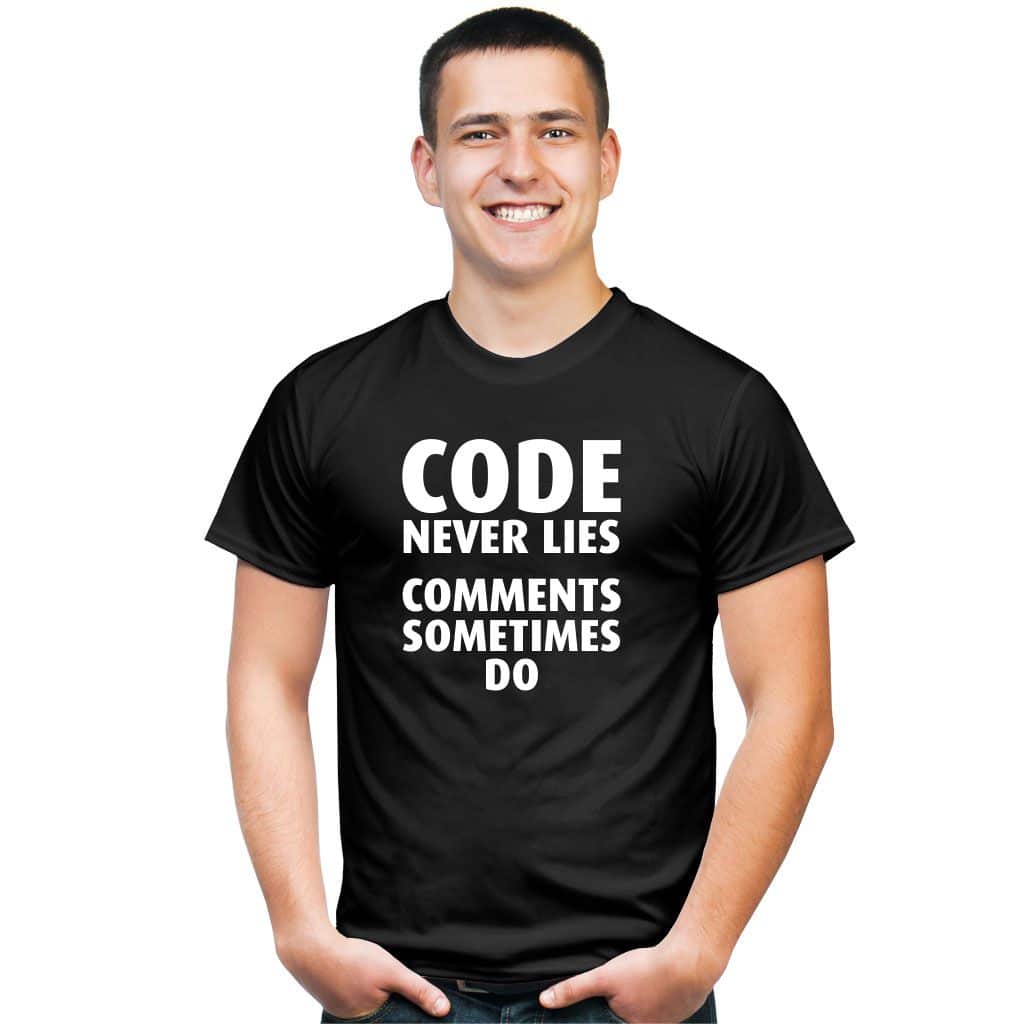 Code never lies koszulka - zdjęcie 1