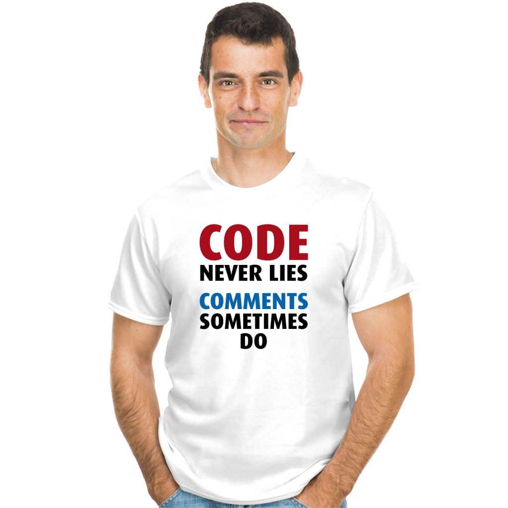 Code never lies koszulka - zdjęcie 2