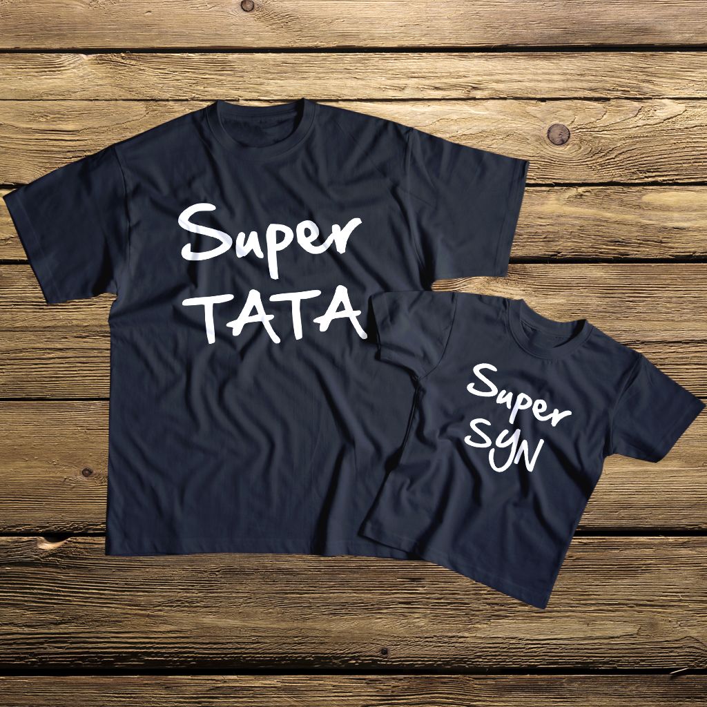 Super Tata syn koszulki dla taty i syna - zdjęcie 1