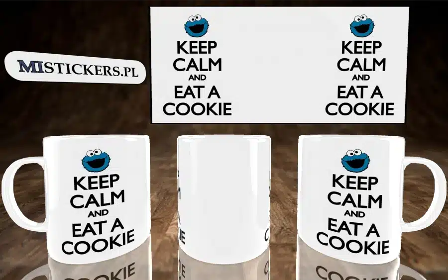 Keep Calm and Eat a Cookie kubek - zdjęcie 4