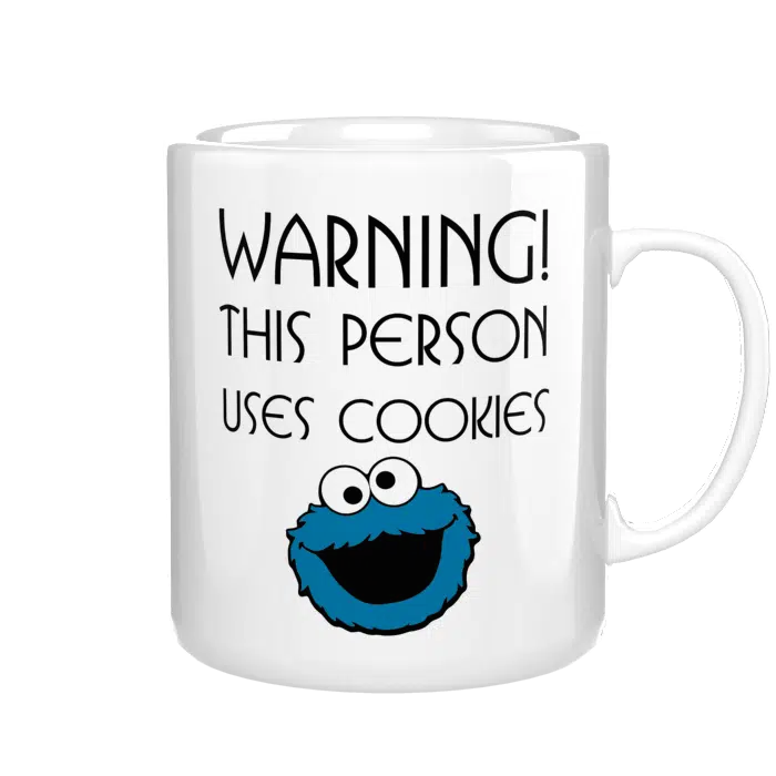 Warning! This person uses cookies kubek - zdjęcie 3