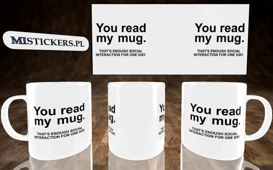 You read my mug. Kubek - zdjęcie 4