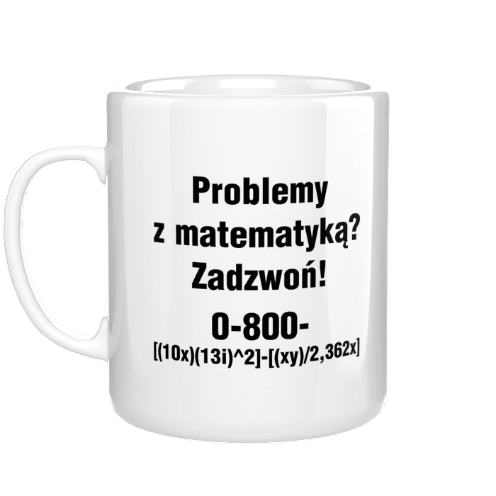 Problemy z matematyką kubek - zdjęcie 1