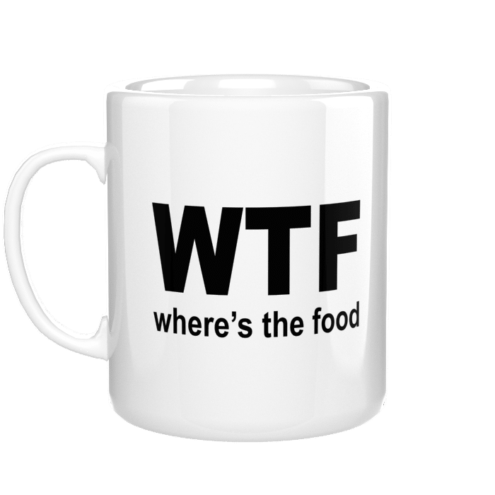 WTF - Where Is Food kubek - zdjęcie 1