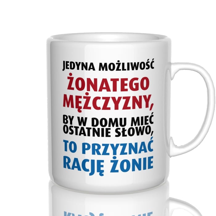 Jedyna możliwość żonatego mężczyzny kubek - zdjęcie 3