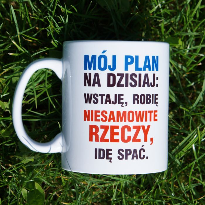 Mój plan na dzisiaj kubek - zdjęcie 1