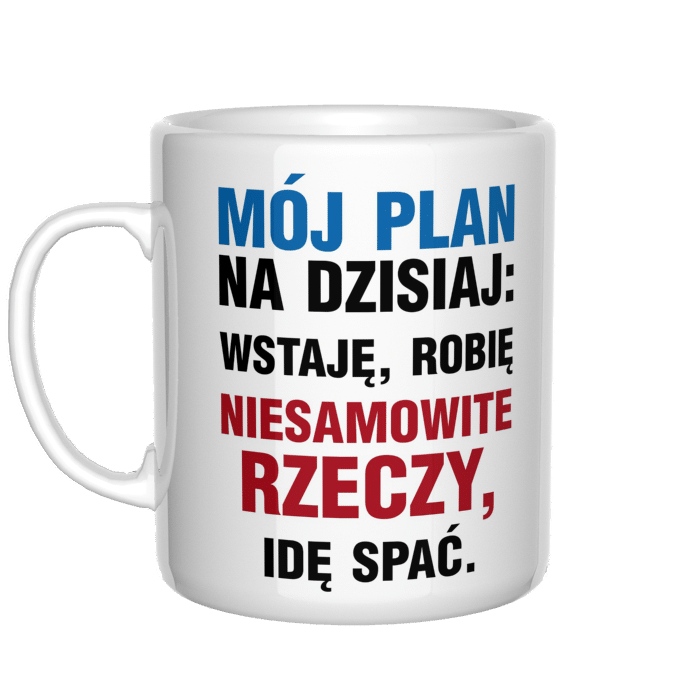 Mój plan na dzisiaj kubek - zdjęcie 2