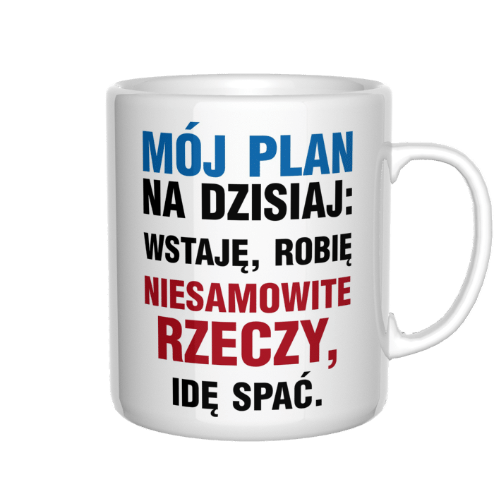 Mój plan na dzisiaj kubek - zdjęcie 4