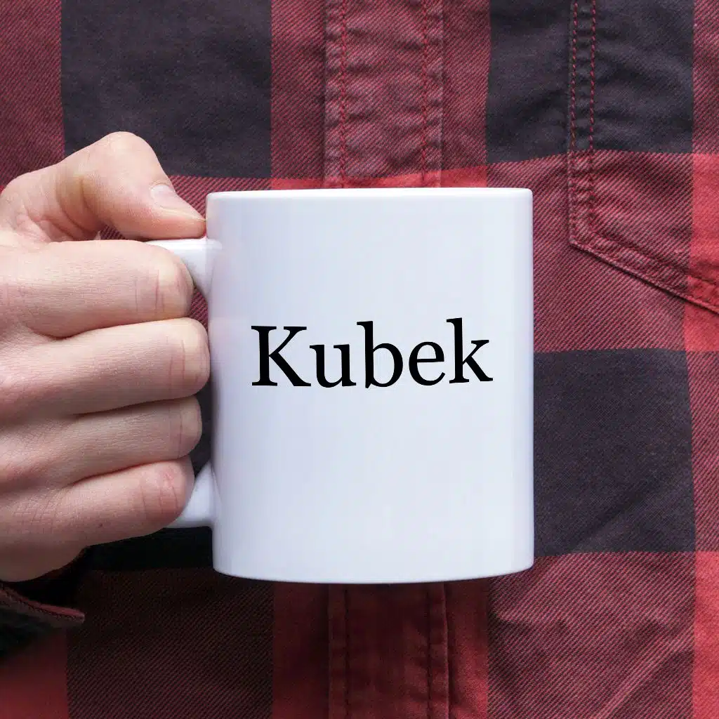 Kubek z napisem Kubek - zdjęcie 2