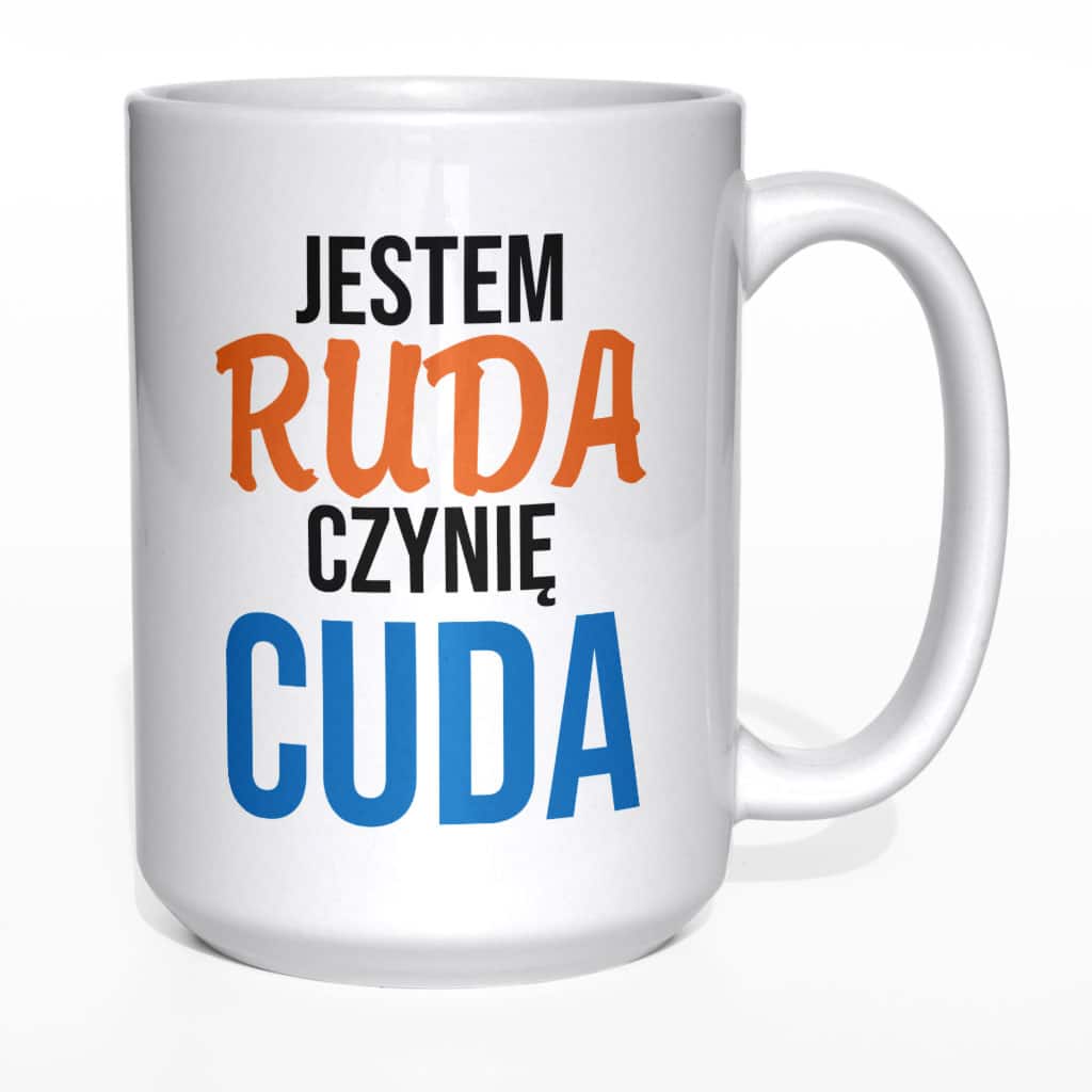 Jestem ruda czynię cuda kubek - zdjęcie 2