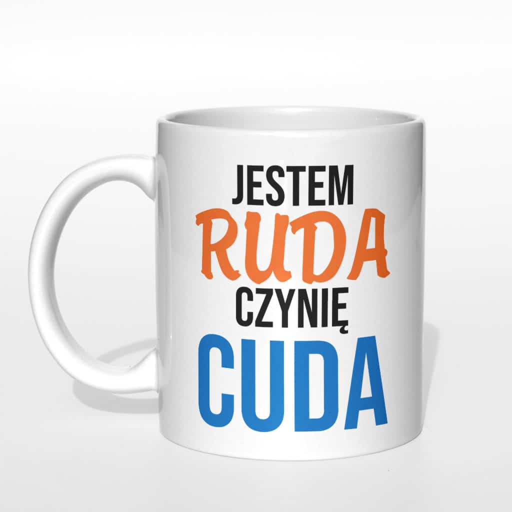 Jestem ruda czynię cuda kubek - zdjęcie 3