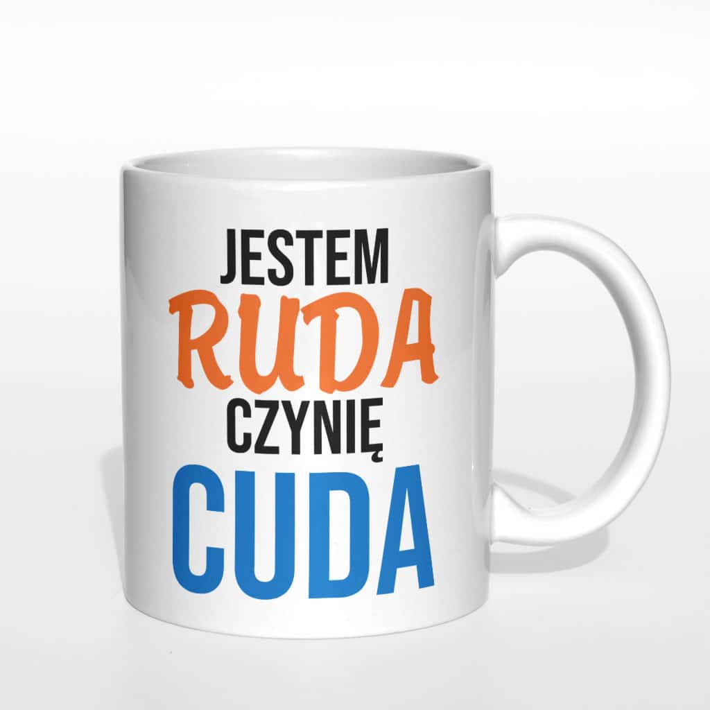 Jestem ruda czynię cuda kubek - zdjęcie 4