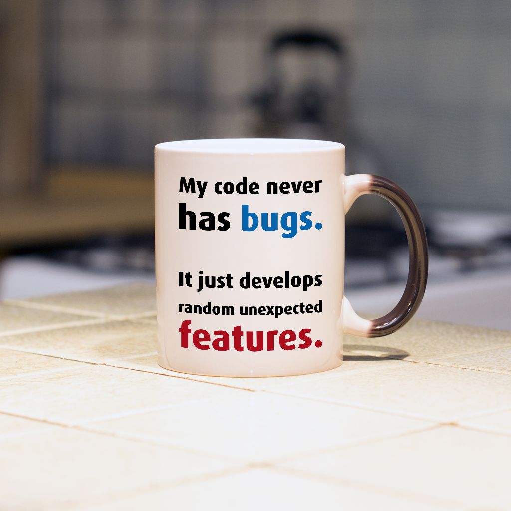 My code never has bugs kubek - zdjęcie 3