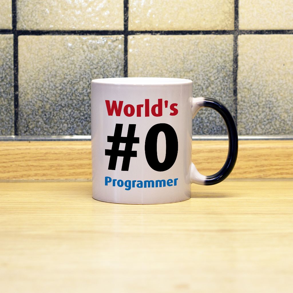 World&#039;s #0 Programmer kubek - zdjęcie 3