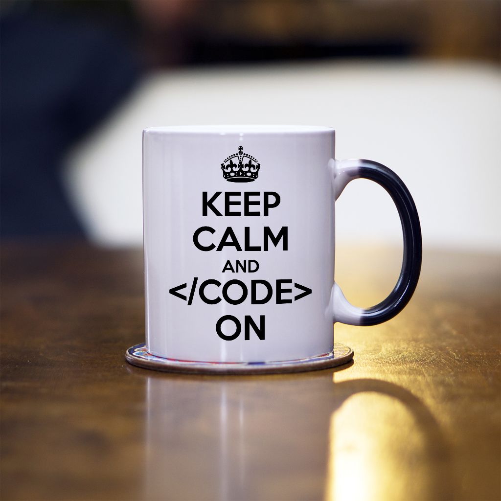 Keep Calm and Code on kubek - zdjęcie 3