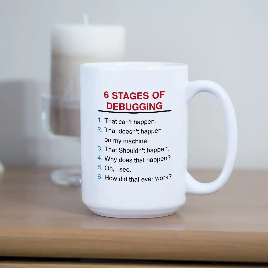 6 stages of debugging kubek - zdjęcie 1
