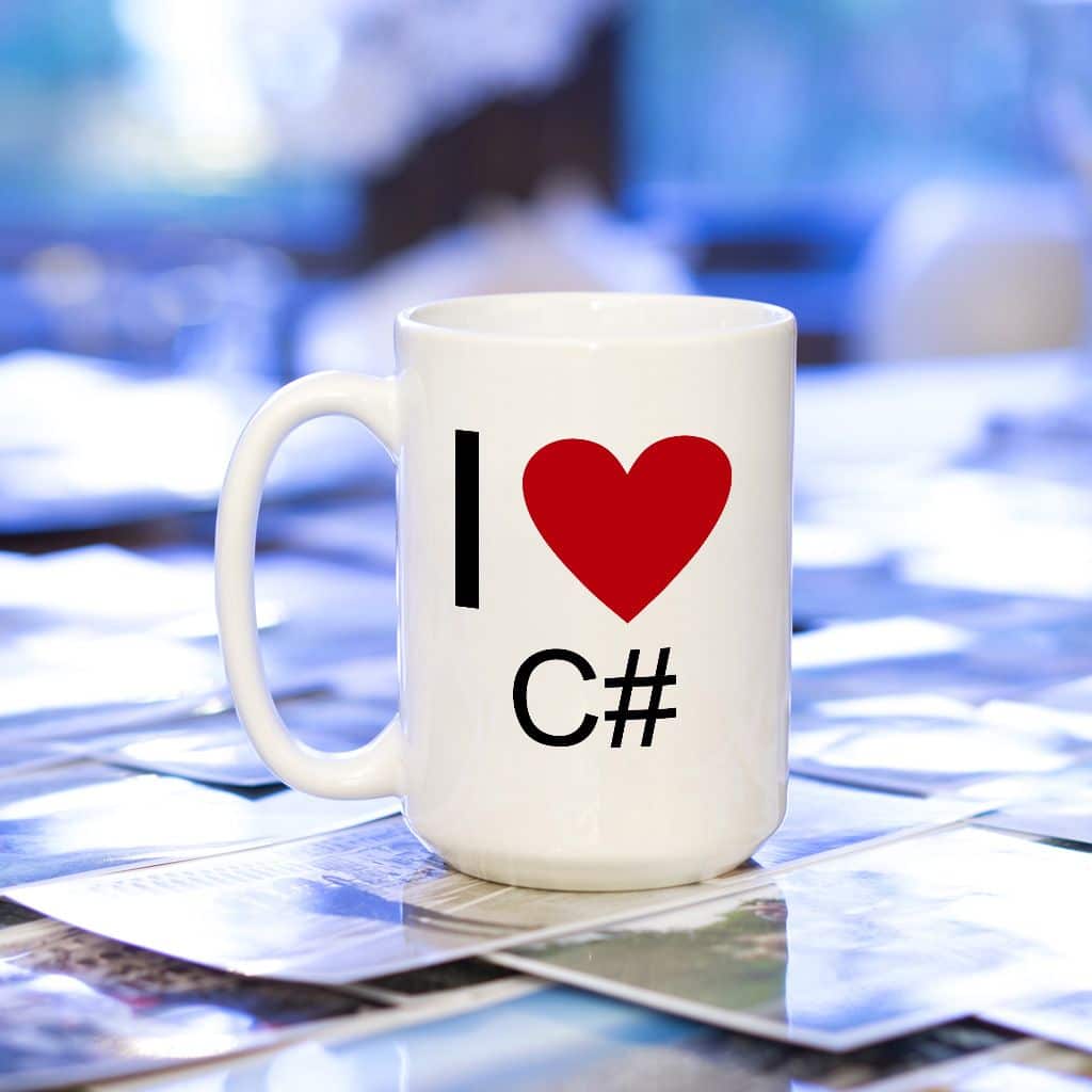 I love C# kubek - zdjęcie 1