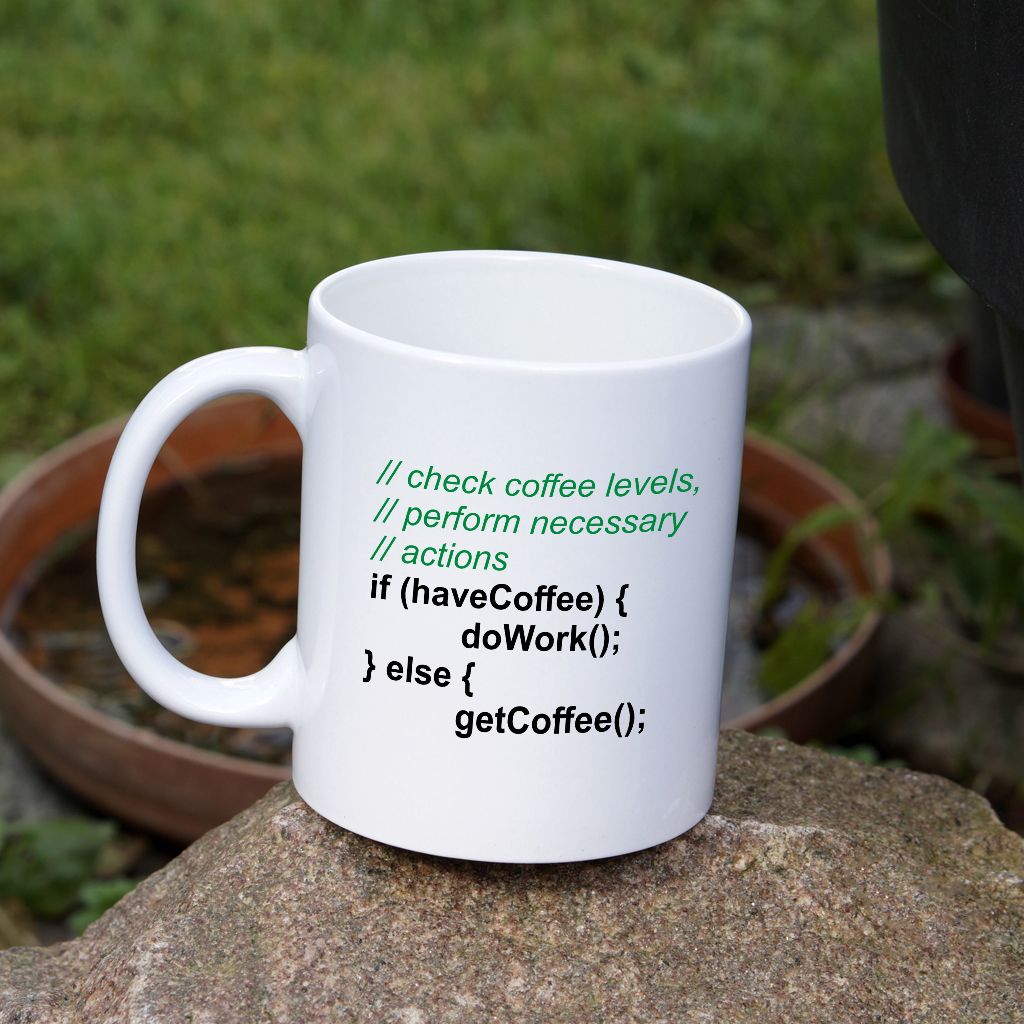 if (haveCoffee) { doWork (); kubek - zdjęcie 3