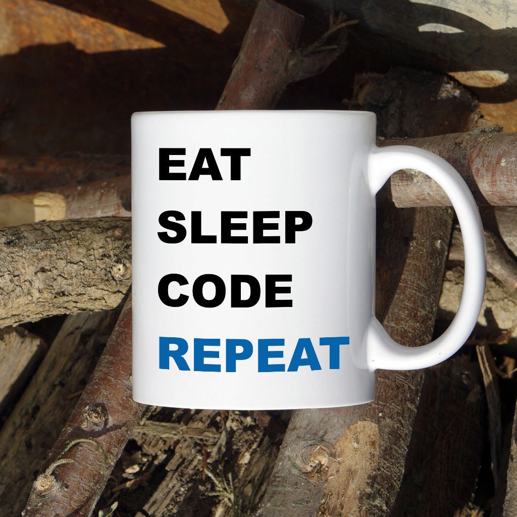 Eat Sleep Code Repeat kubek - zdjęcie 1