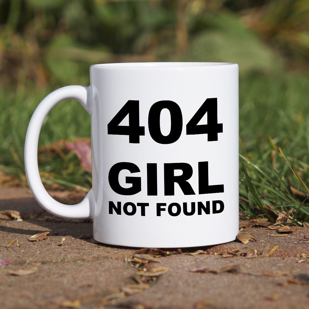 404 Girl not found kubek - zdjęcie 1