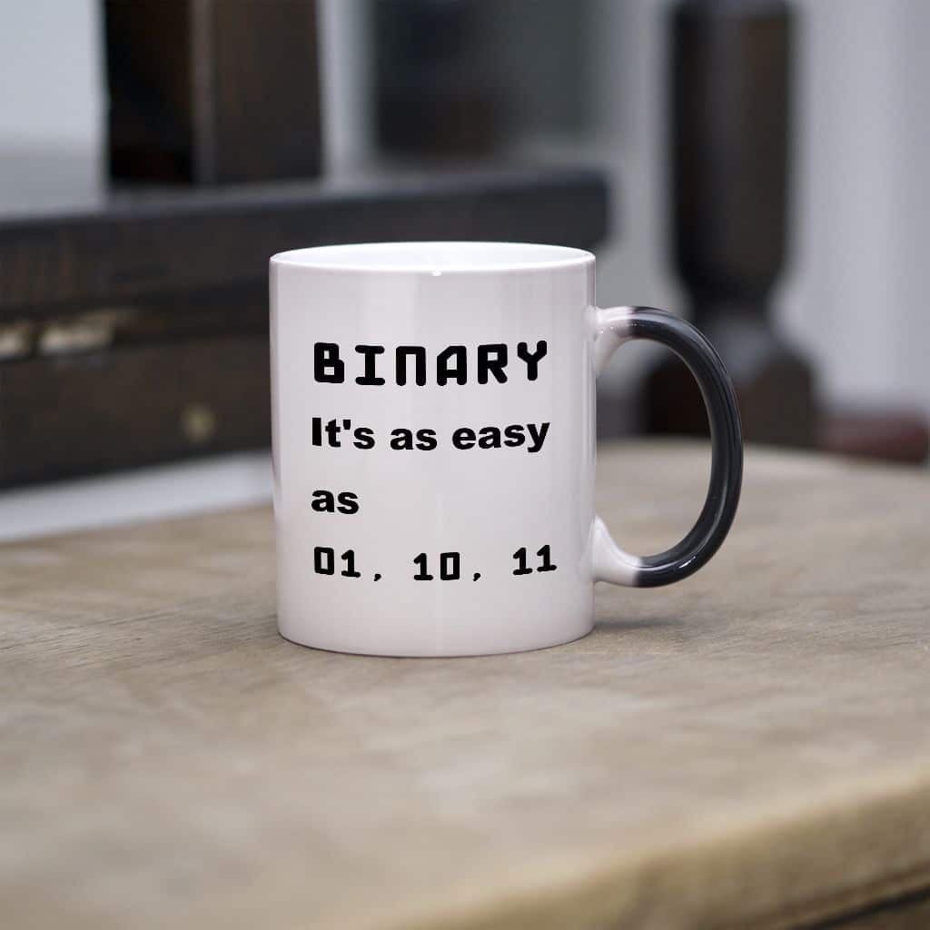 BINARY, it&#039;s easy kubek - zdjęcie 3