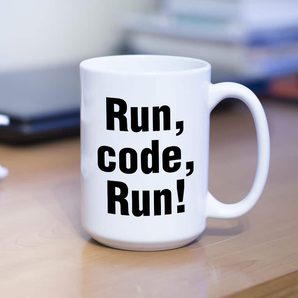 Run, Code, Run kubek - zdjęcie 2