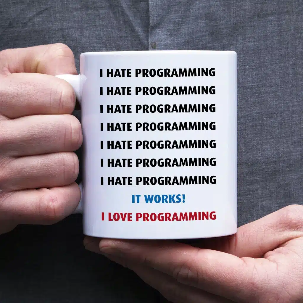 I hate programming kubek - zdjęcie 1