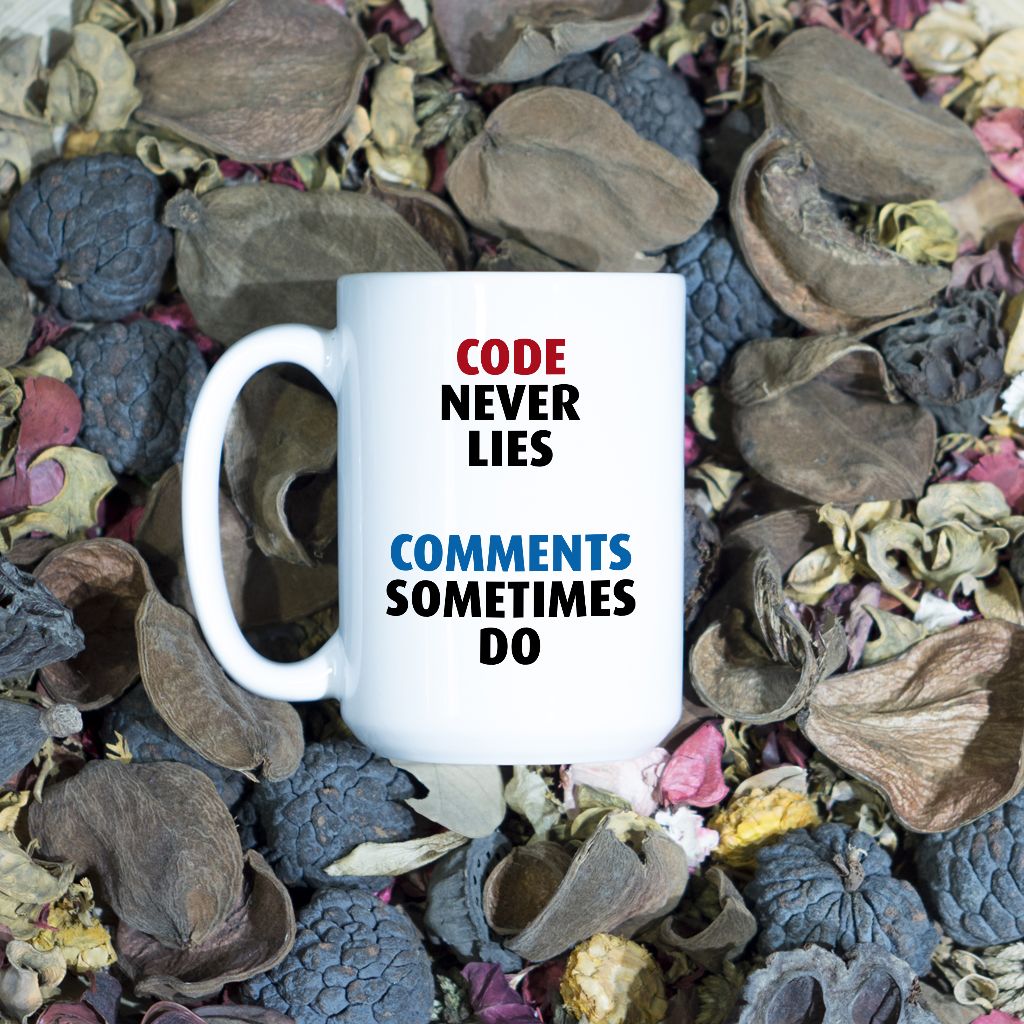 Code never lies kubek - zdjęcie 2