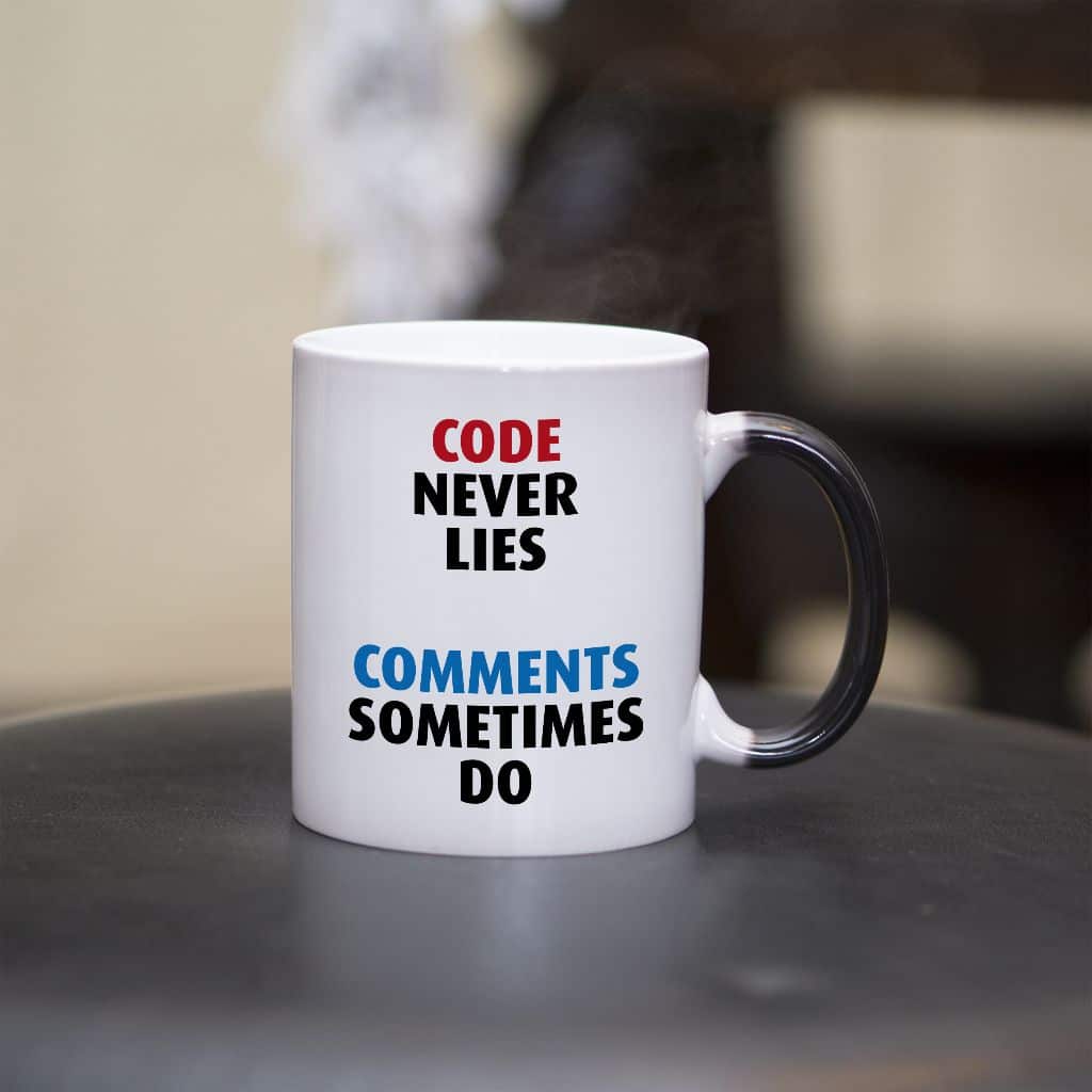 Code never lies kubek - zdjęcie 3