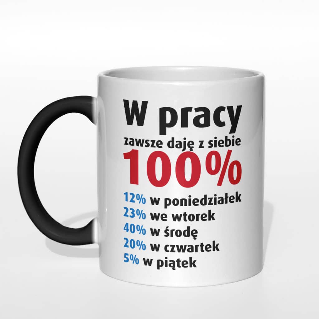 W pracy zawsze daję z siebie 100% kubek - zdjęcie 5