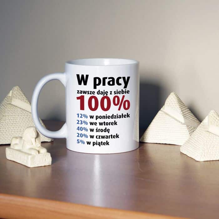 W pracy zawsze daję z siebie 100% kubek - zdjęcie 7