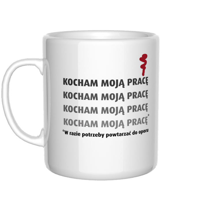 Kocham moją pracę kubek - zdjęcie 2