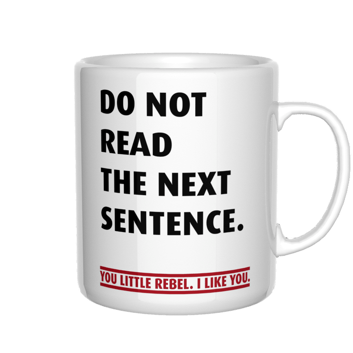 Do not read next sentence kubek - zdjęcie 4