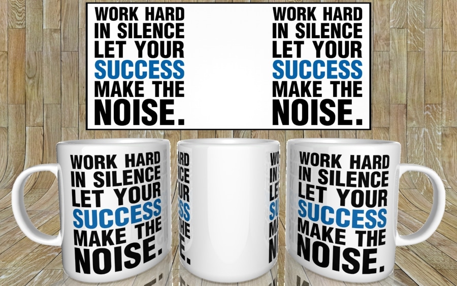 Work hard in silence let your success kubek - zdjęcie 5