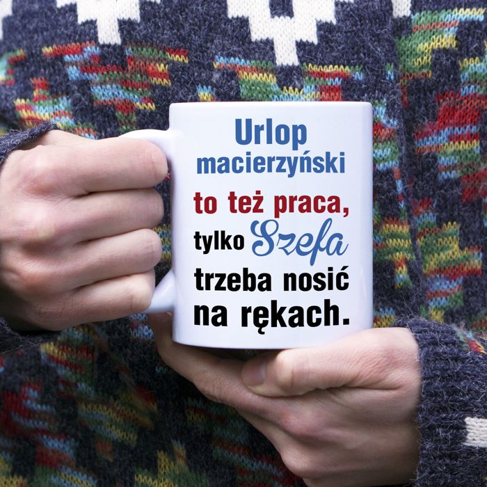 Urlop macierzyński to też praca kubek - zdjęcie 1