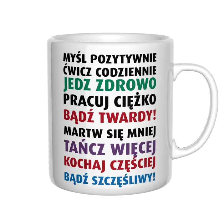 Myśl pozytywne, ćwicz codziennie jedz zdrowo kubek - zdjęcie 4