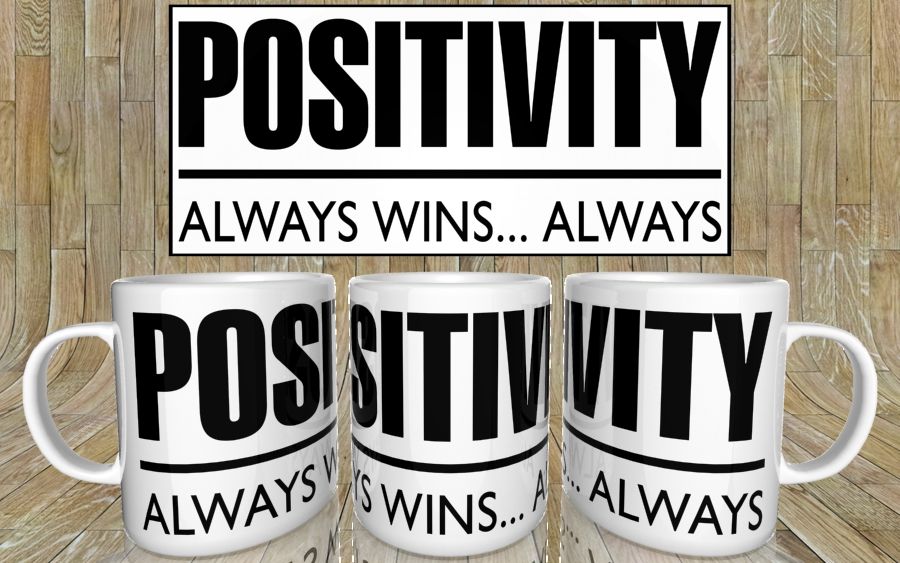 Positivity always wins always kubek - zdjęcie 5