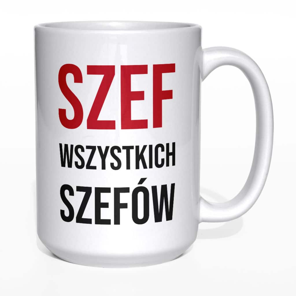 Szef wszystkich szefów kubek - zdjęcie 2