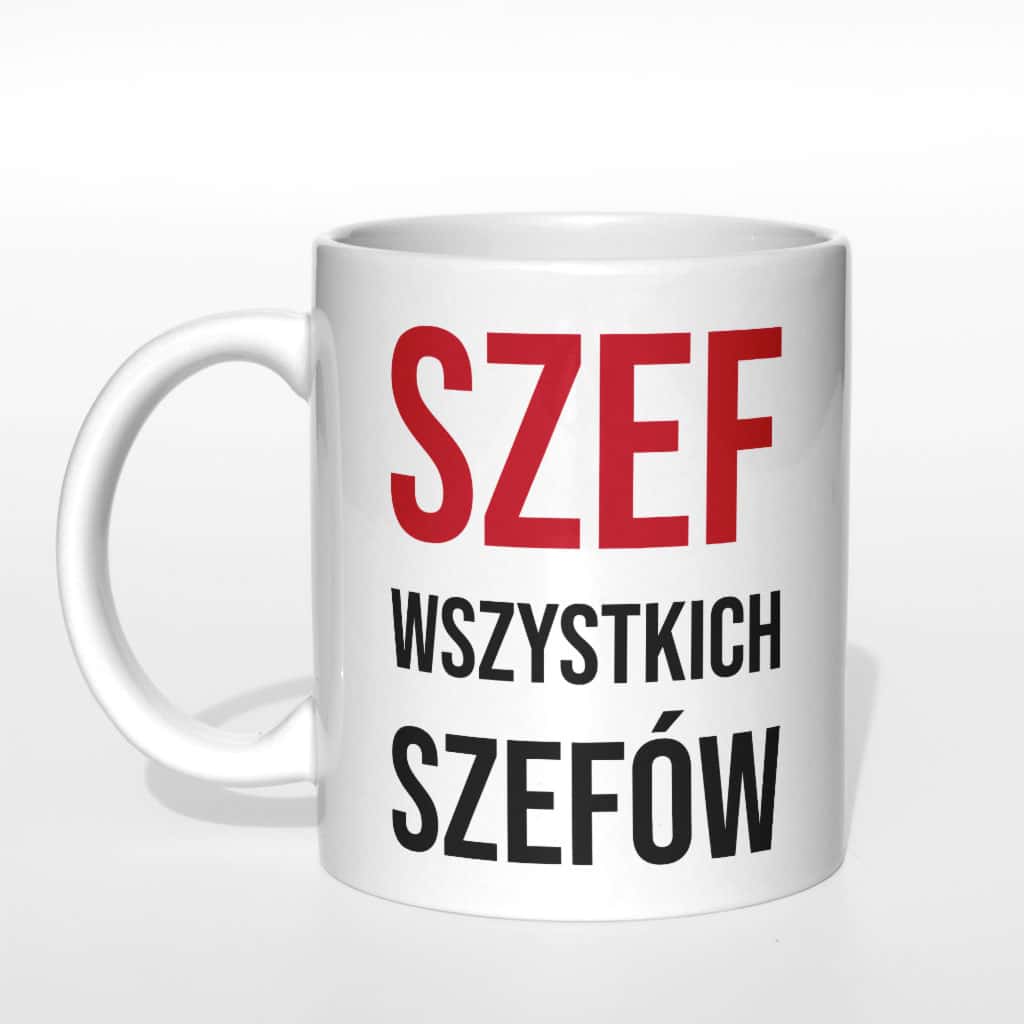 Szef wszystkich szefów kubek - zdjęcie 3